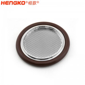 真空管道系統NW50定心篩網環_不銹鋼多層絲網燒結濾芯濾片